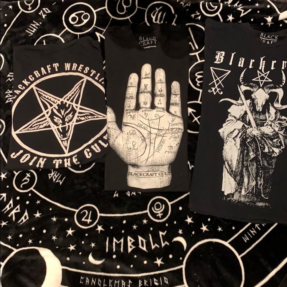 Black craft cult t shirt lot